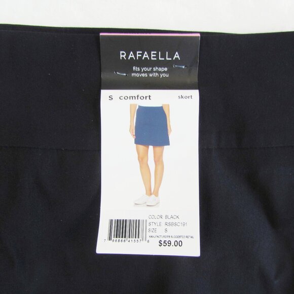 NWT Rafaella Comfort Skort Black Size S - Picture 4 of 6